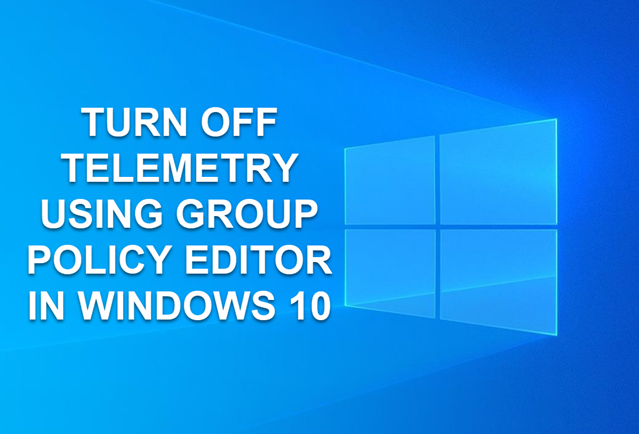 Group Policy Editor in Windows 10
